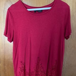 Kooples Red Lace Tee